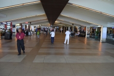 The airport hall
